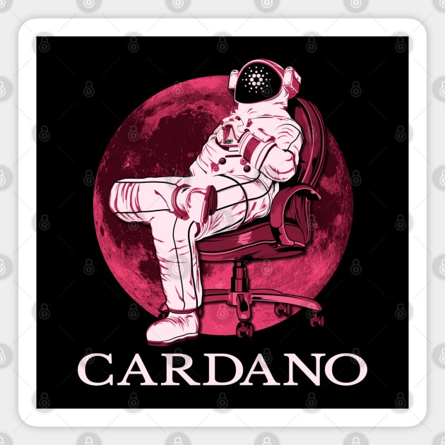 Cardano, ADA, HODL, to the moon Magnet by Lekrock Shop